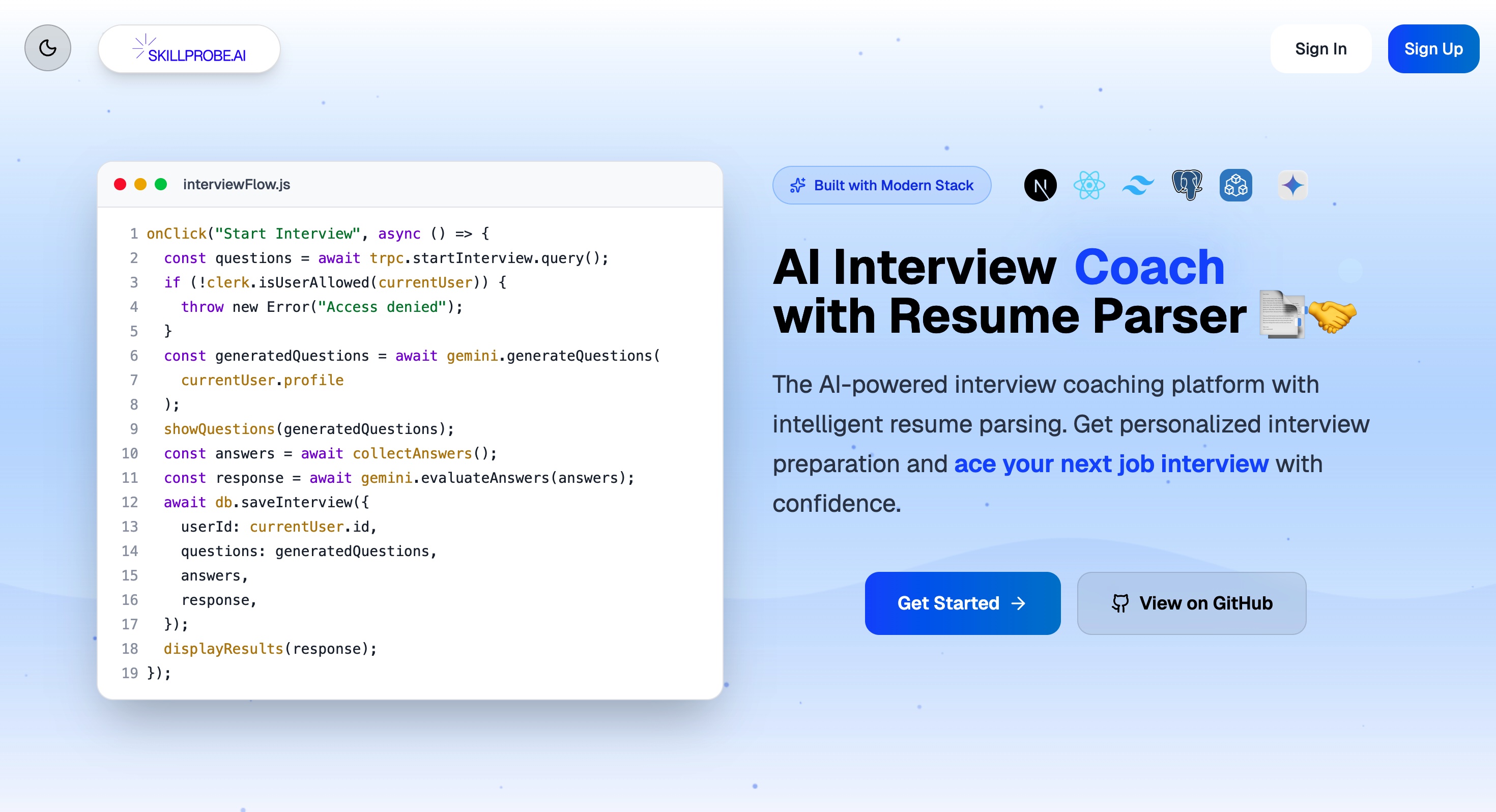 AI Interview Coach with Resume Parser